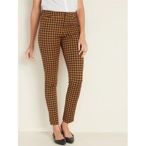 Old Navy Houndstooth Ankle Pants - Black and Orange